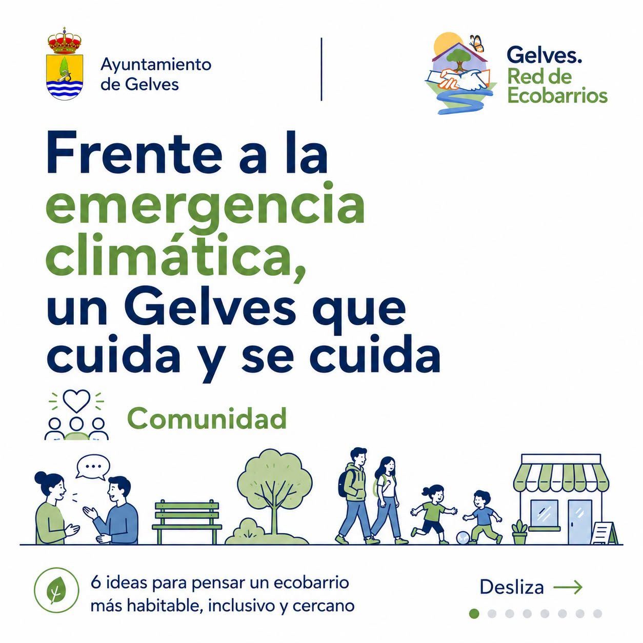 «Gelves. Red de Ecobarrios» pone el foco en la comunidad y en los espacios de convivencia