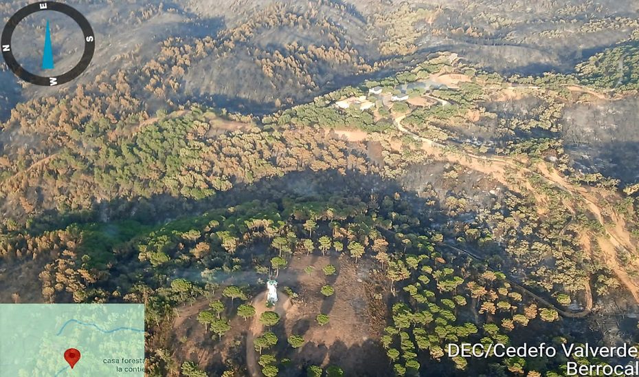La Junta desciende a fase de preemergencia el Plan Infoca en Huelva por el incendio de Niebla