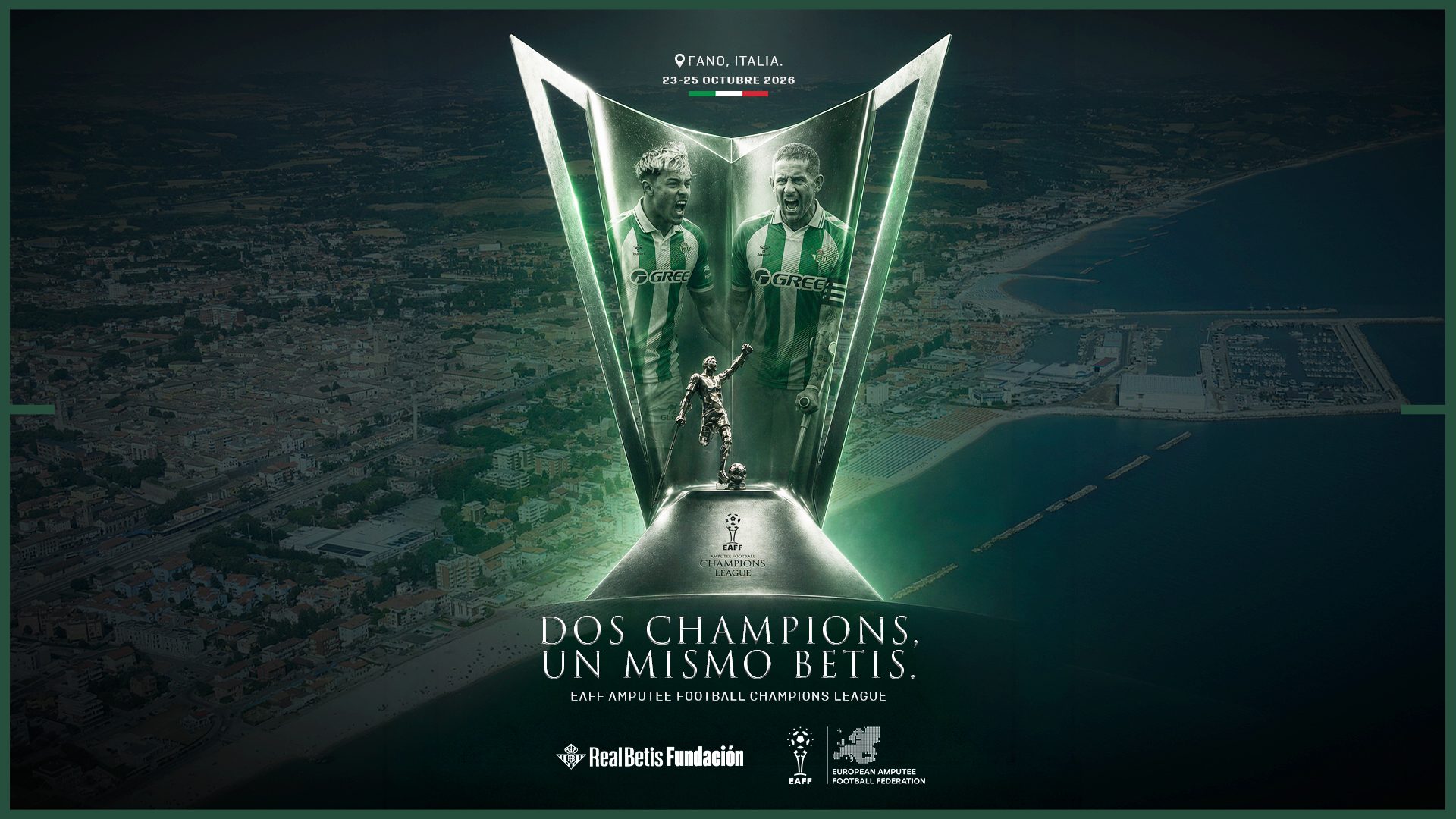 El equipo de fútbol para amputados del Real Betis volverá a disputar la EAFF Champions League