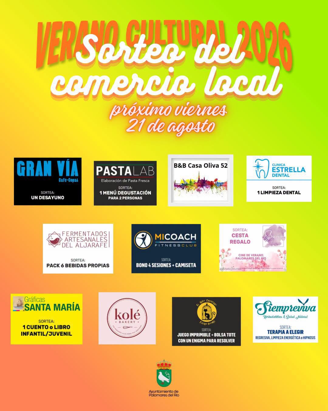¡VIERNES DE SORTEO Y DE APOYAR AL COMERCIO LOCAL!