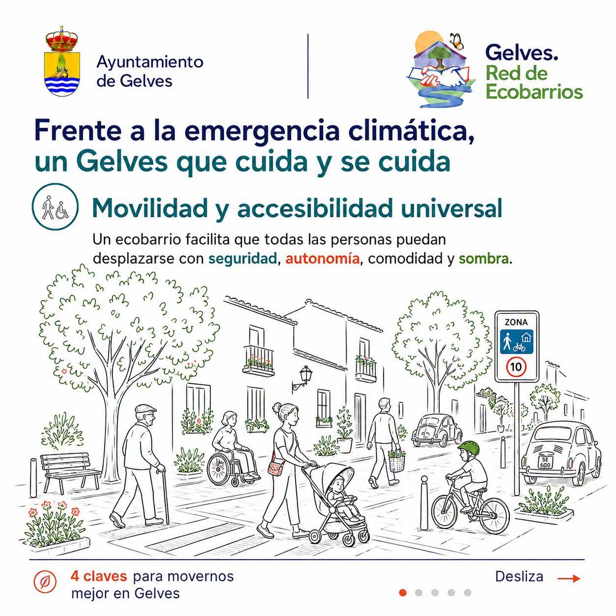 Gelves apuesta por una movilidad más segura, accesible y sostenible frente a la emergencia climática