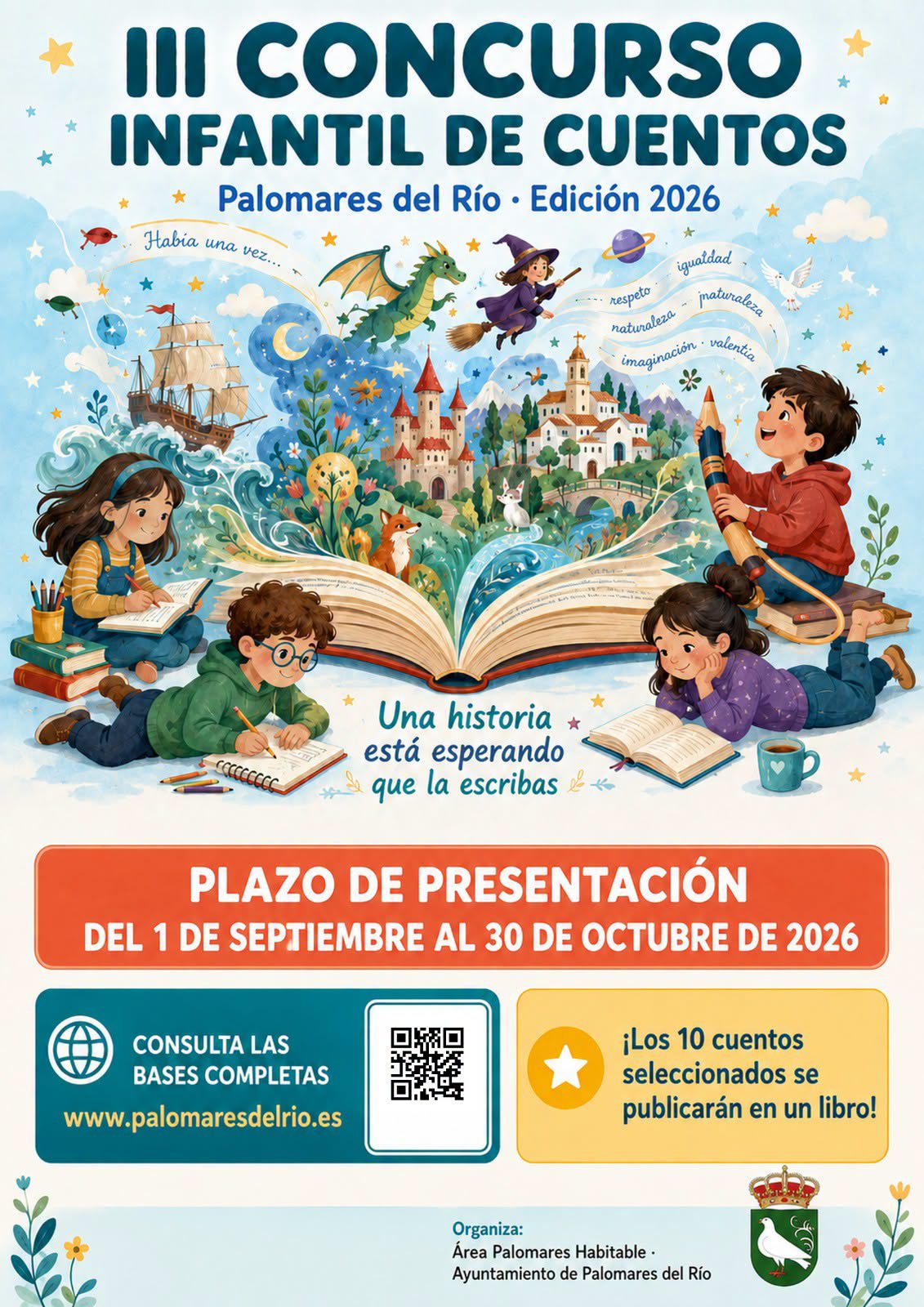 III Concurso Infantil de Cuentos de Palomares del Río: Una historia está esperando que la escribas…