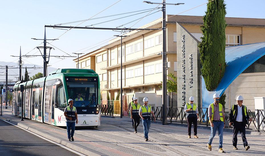 La Junta retoma las pruebas con trenes en la prolongación del Metro de Granada hasta Las Gabias