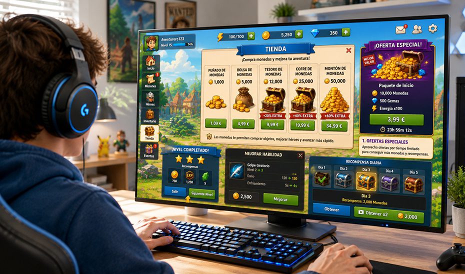 La Junta aconseja tomar precauciones con las compras y micropagos en los videojuegos