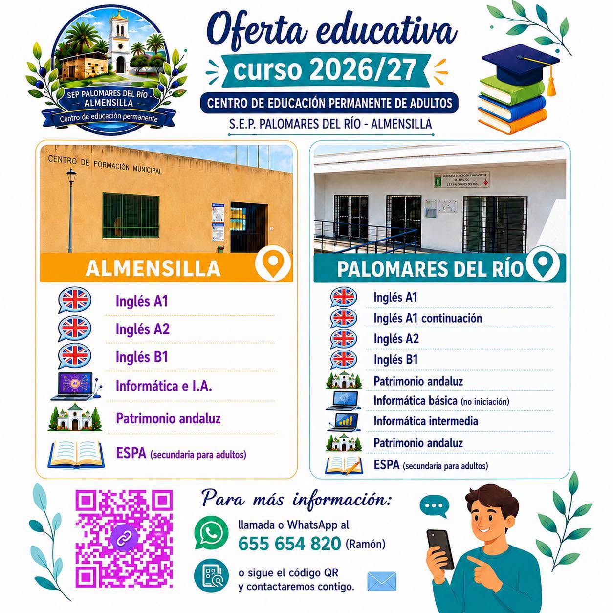 OFERTA EDUCATIVA 2026/27 | S.E.P. PALOMARES DEL RÍO – ALMENSILLA
