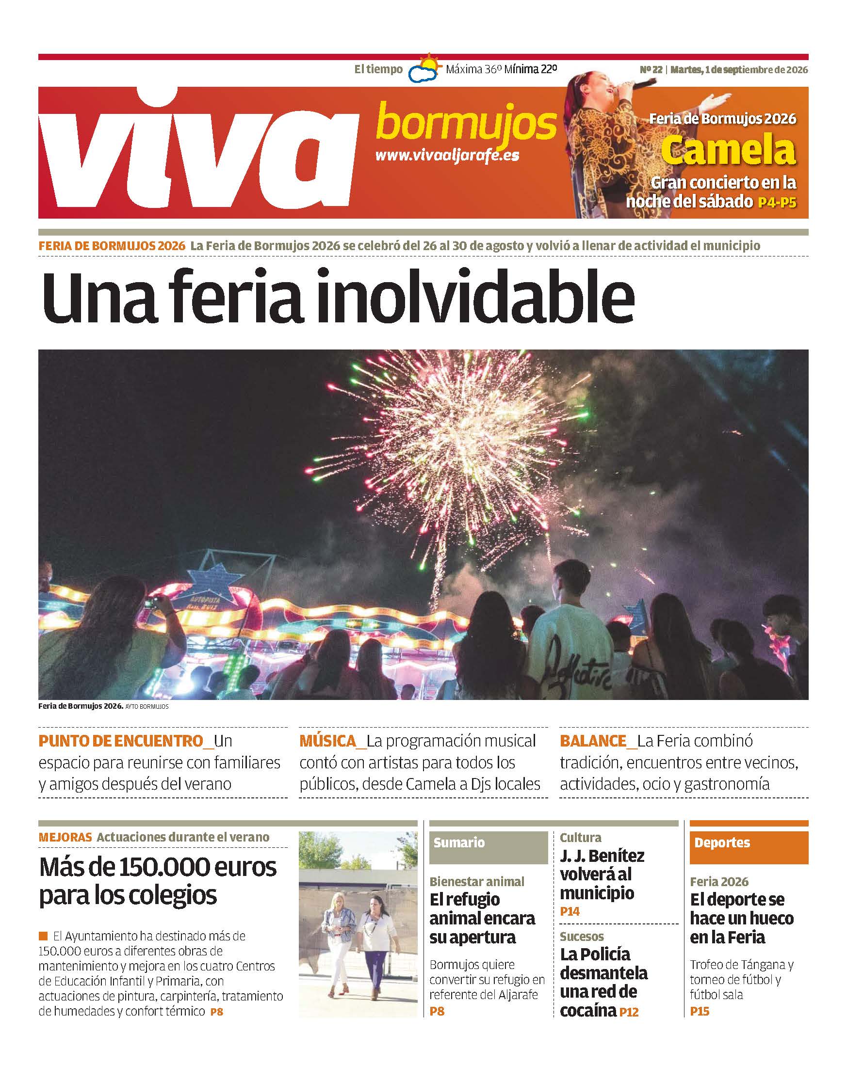 NOTICIAS DE ACTUALIDAD DEL MES DE SEPTIEMBRE, CON LA FERIA COMO PROTAGONISTA