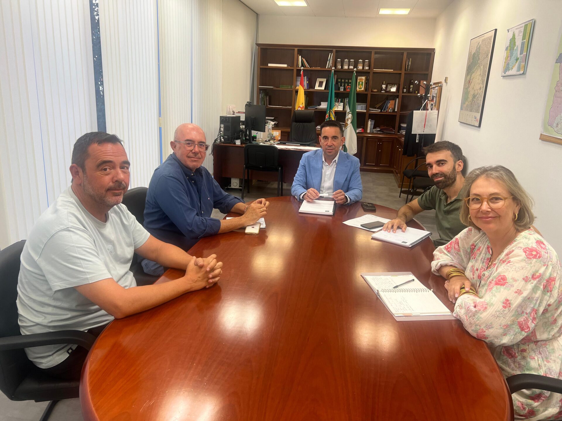 La Diputación aborda con la Mancomunidad de Residuos de La Vega proyectos de futuro y la mejora de los servicios de recogida