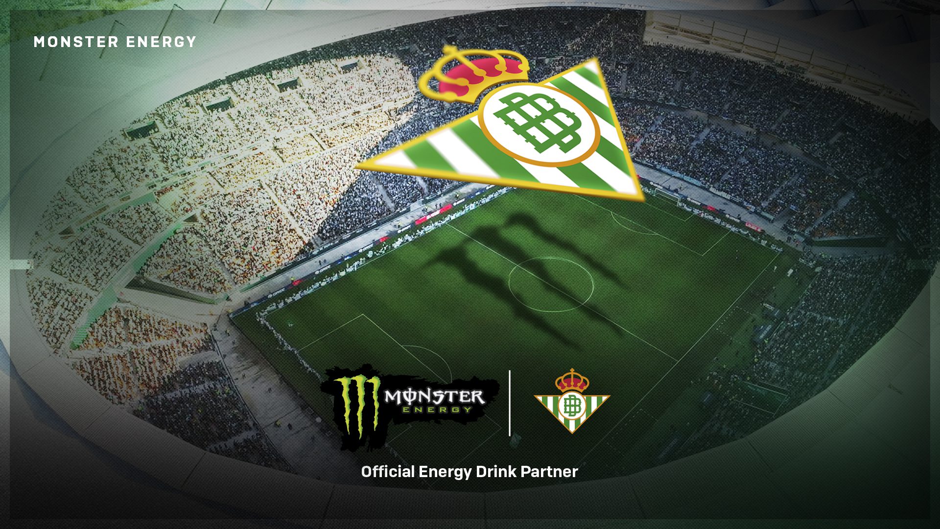 Monster Energy, nuevo Partner Global y Bebida Energética Oficial del Real Betis Balompié