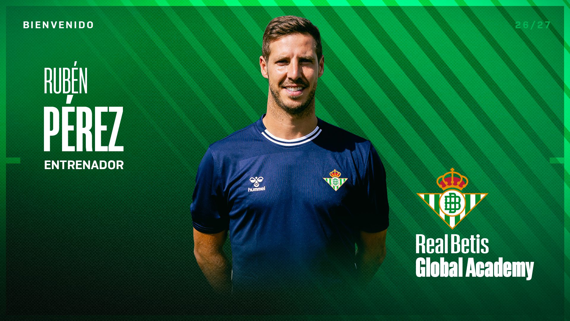 Rubén Pérez, entrenador de Real Betis Global Academy