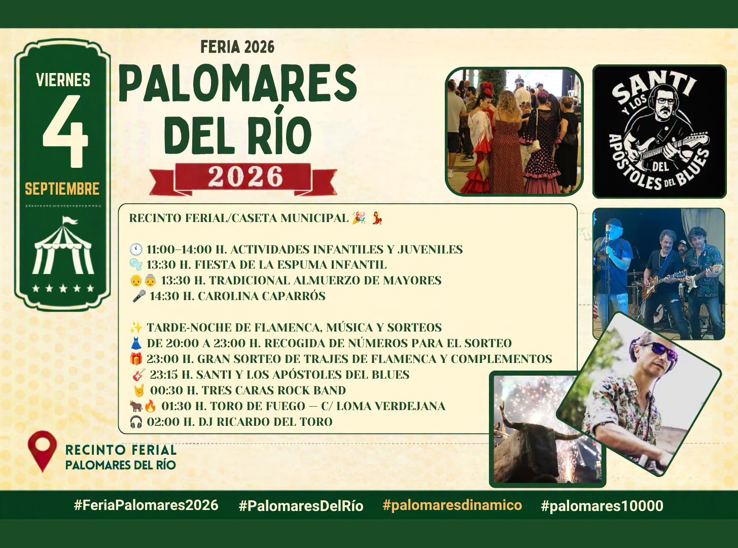 Viernes de Feria en Palomares del Río: una jornada para mayores, peques y flamencas