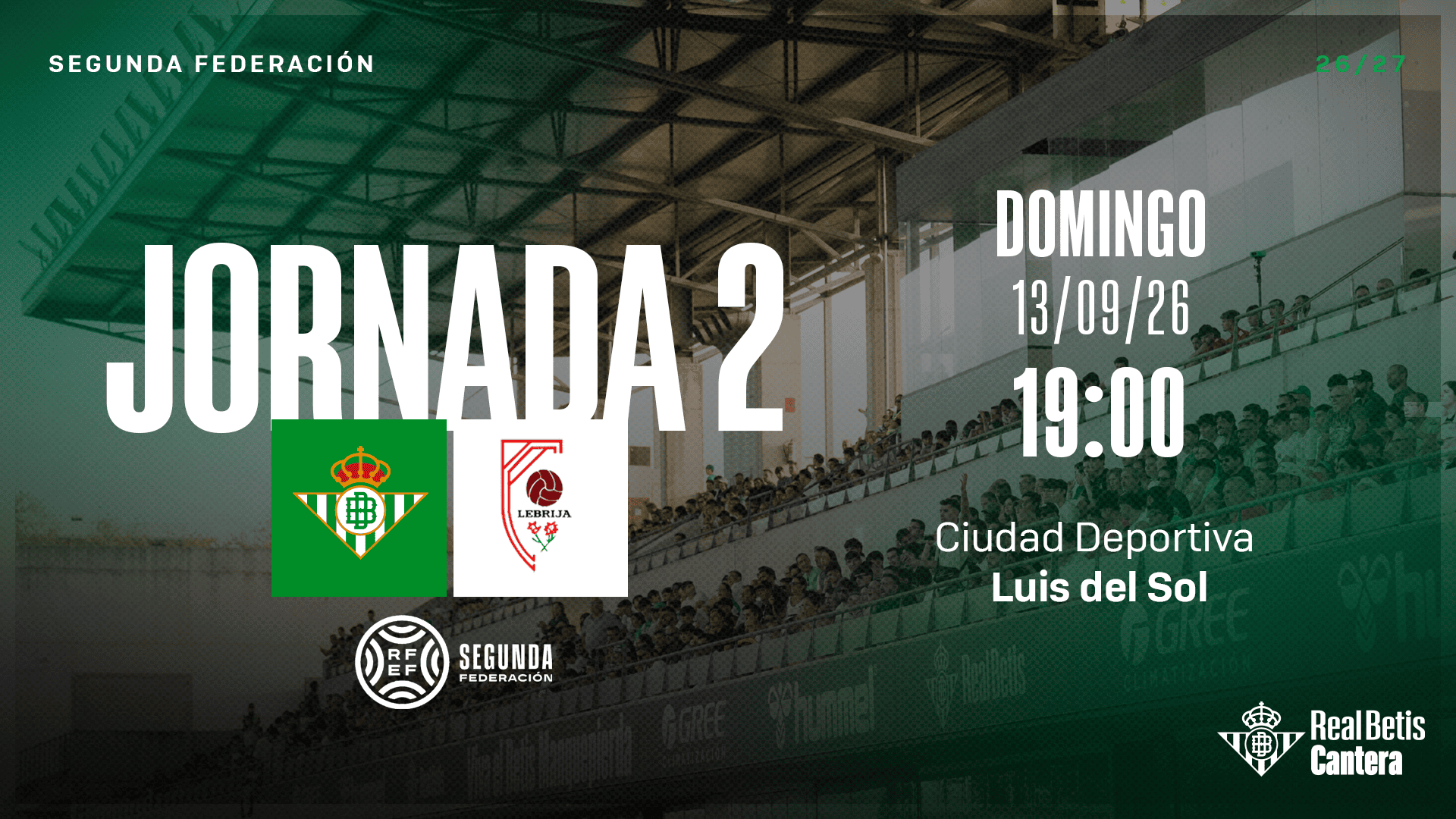 Saca ya tu entrada gratuita para apoyar al Betis Deportivo ante el Club Atlético Antoniano
