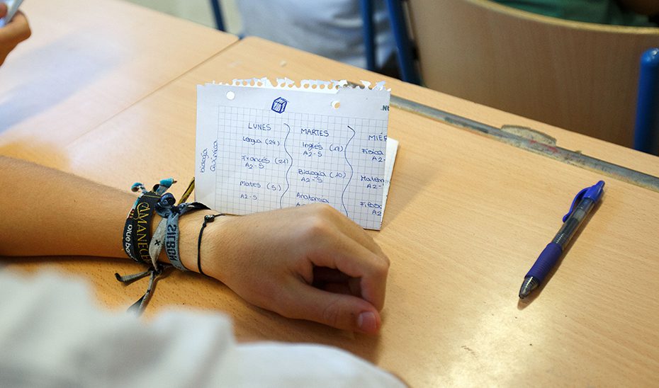 Más de 887.500 estudiantes de ESO, Bachillerato, FP y Adultos comienzan las clases el 15 de septiembre