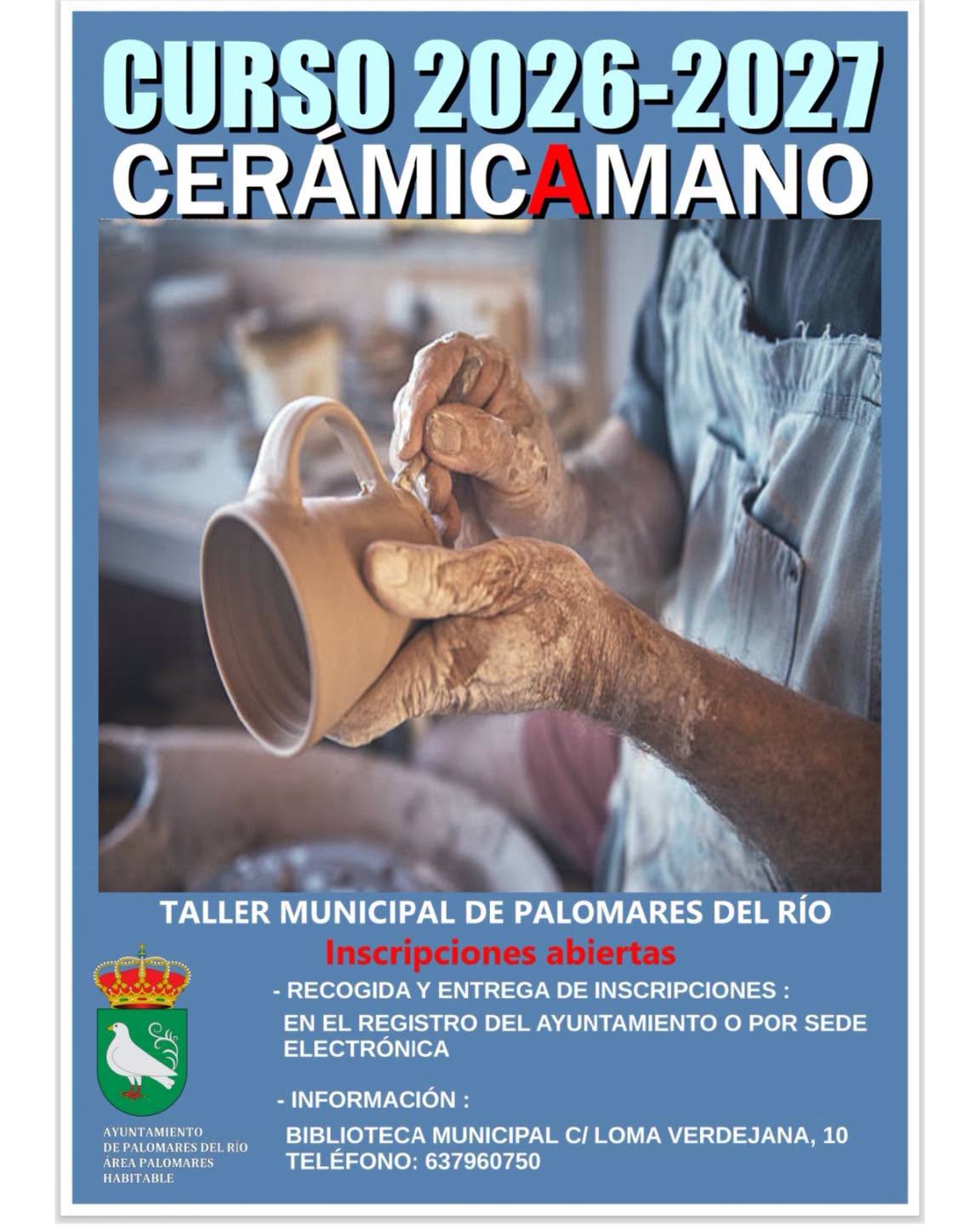 ¡VUELVE EL TALLER MUNICIPAL DE CERÁMICA A MANO!