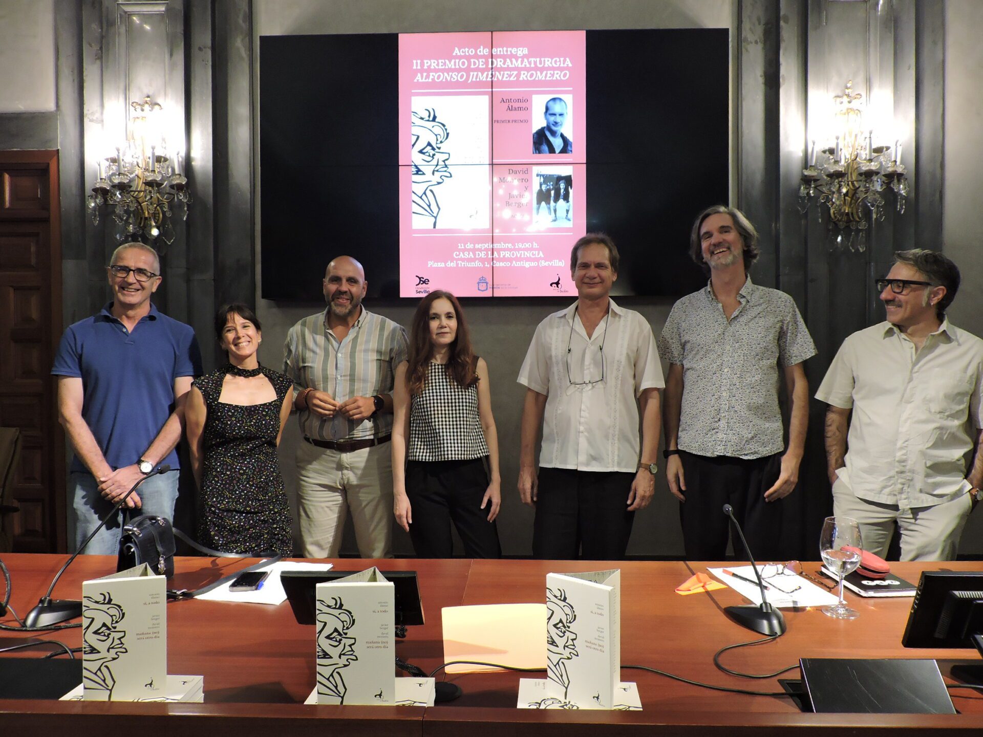 Antonio Álamo recibe el II Premio de Dramaturgia Alfonso Jiménez Romero y el tándem Javier Berger y David Montero el accésit
