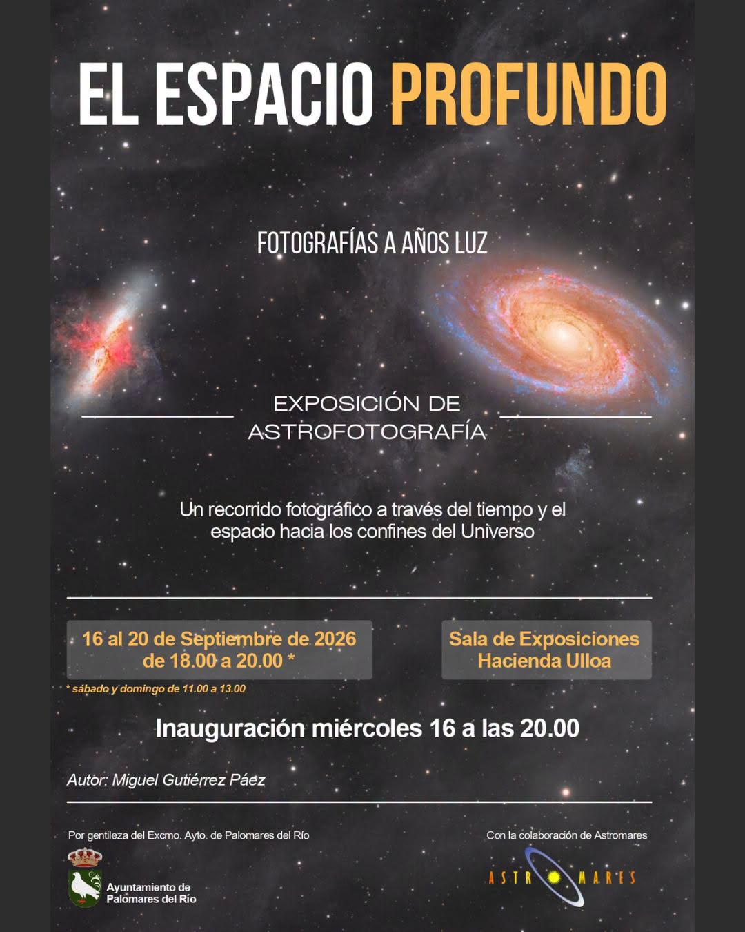 Fotografía y ciencia se unen en «El Espacio Profundo» en Palomares del Río