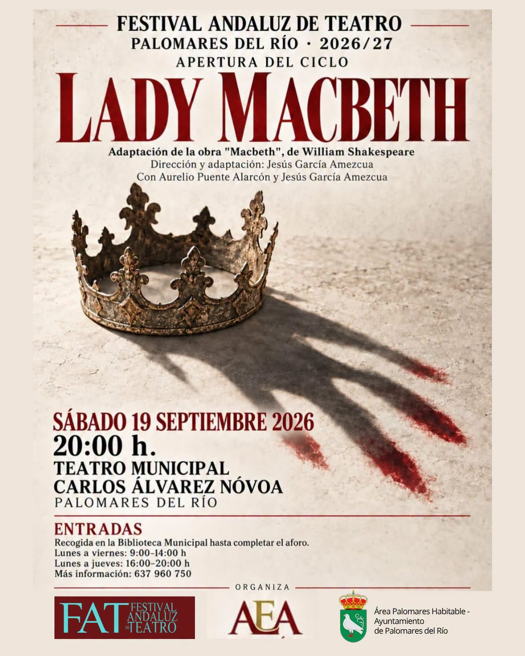 EL TEATRO CLÁSICO LLEGA A PALOMARES DEL RÍO