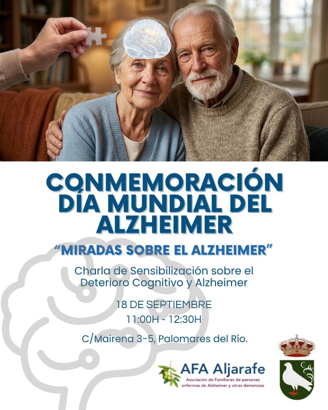Información y empatía frente al Alzheimer: charla de AFA Aljarafe en Palomares