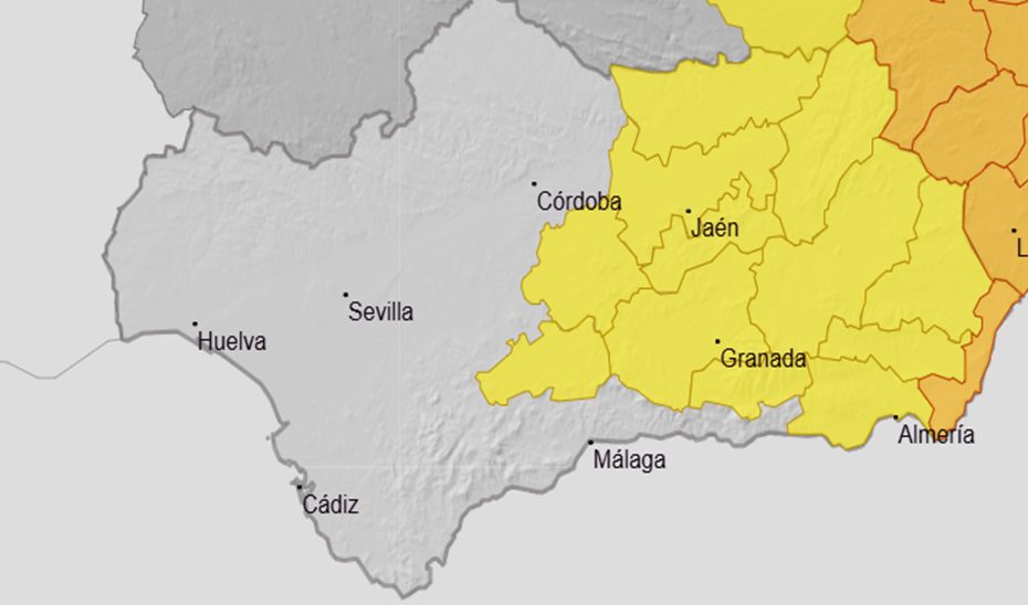 La Junta activa la fase de emergencia, situación operativa 1, del Plan de Inundaciones en Almería