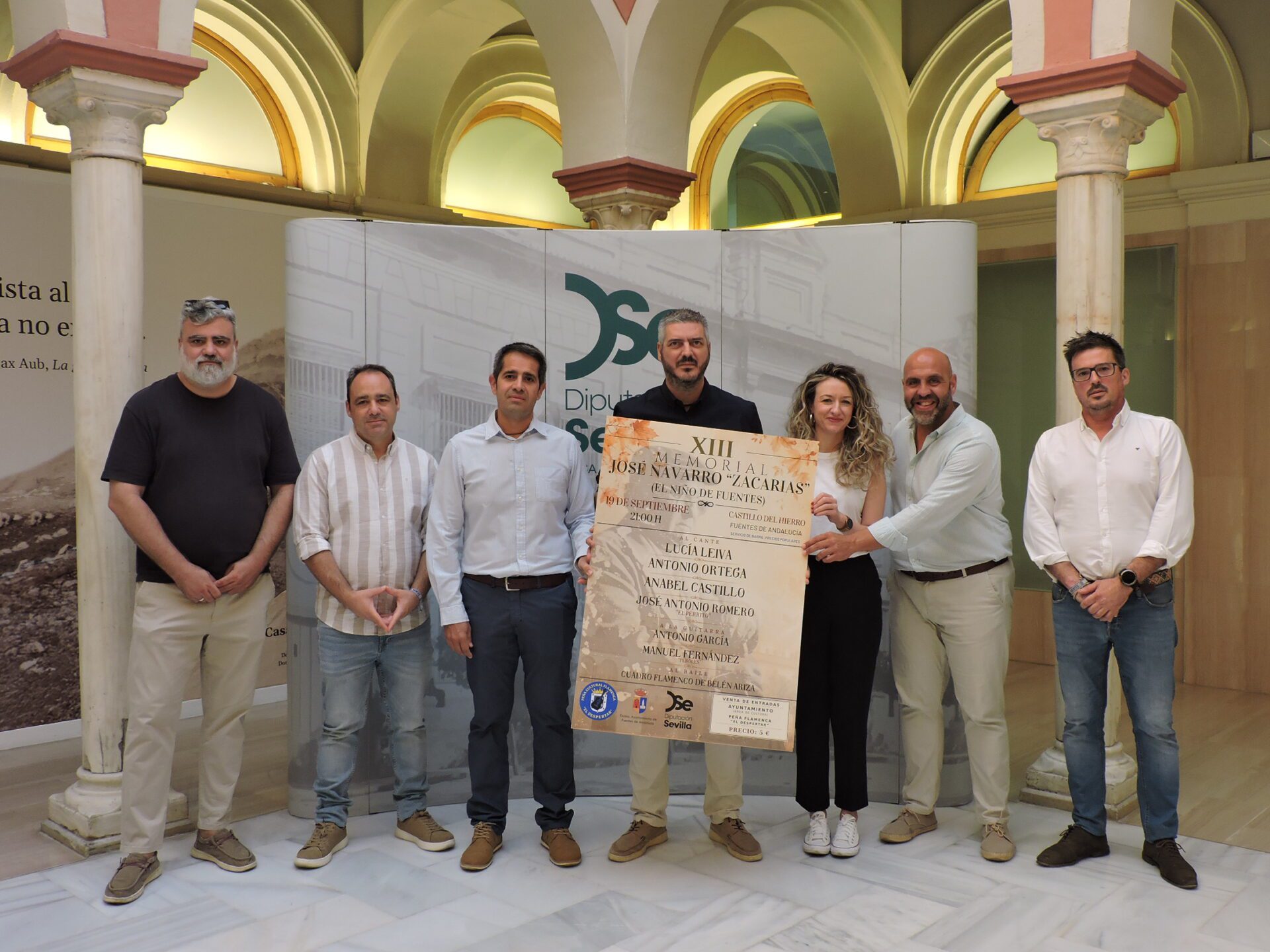 Fuentes de Andalucía presenta en la Casa de la Provincia su XIII Memorial José Navarro ‘Zacarías’, ‘El Niño de Fuentes’, conmemorativo del 30 aniversario de su fallecimiento