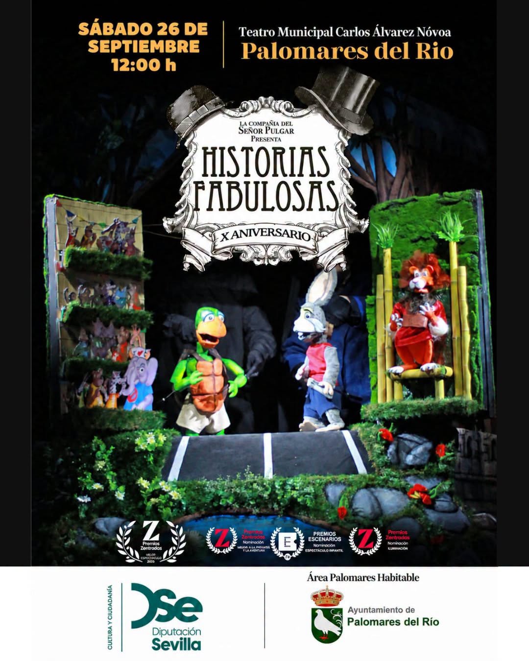 «Historias Fabulosas» celebra su X Aniversario con un espectáculo familiar en Palomares