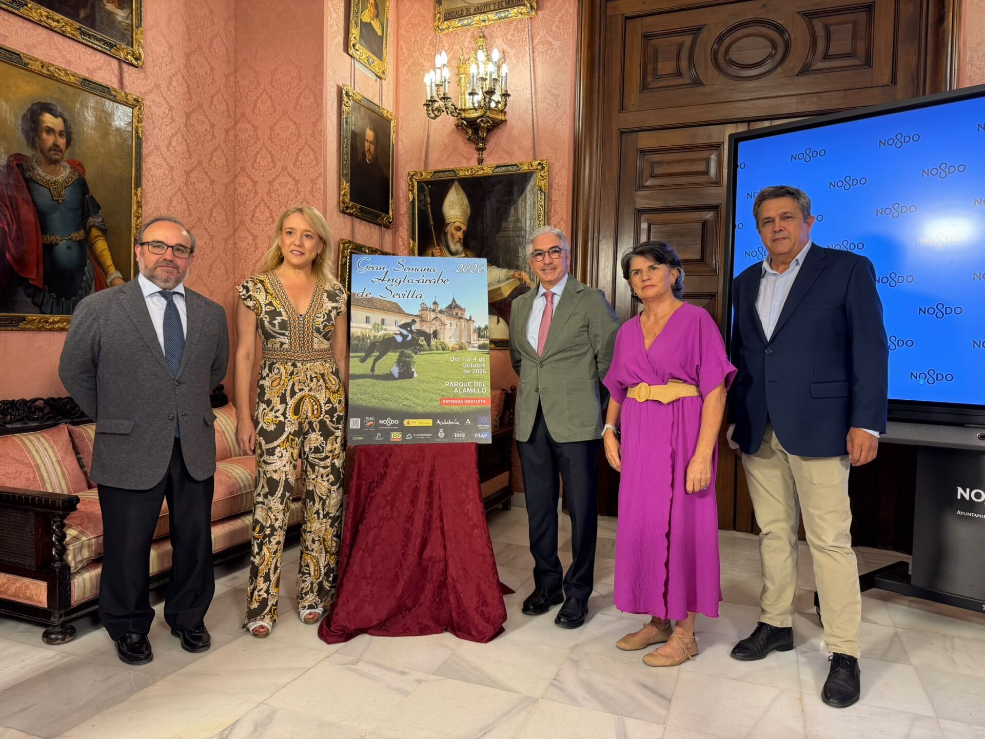El Ayuntamiento de Sevilla acoge la presentación del cartel de la Gran Semana Anglo-árabe de Sevilla, que reunirá a más de 200 caballos y jinetes