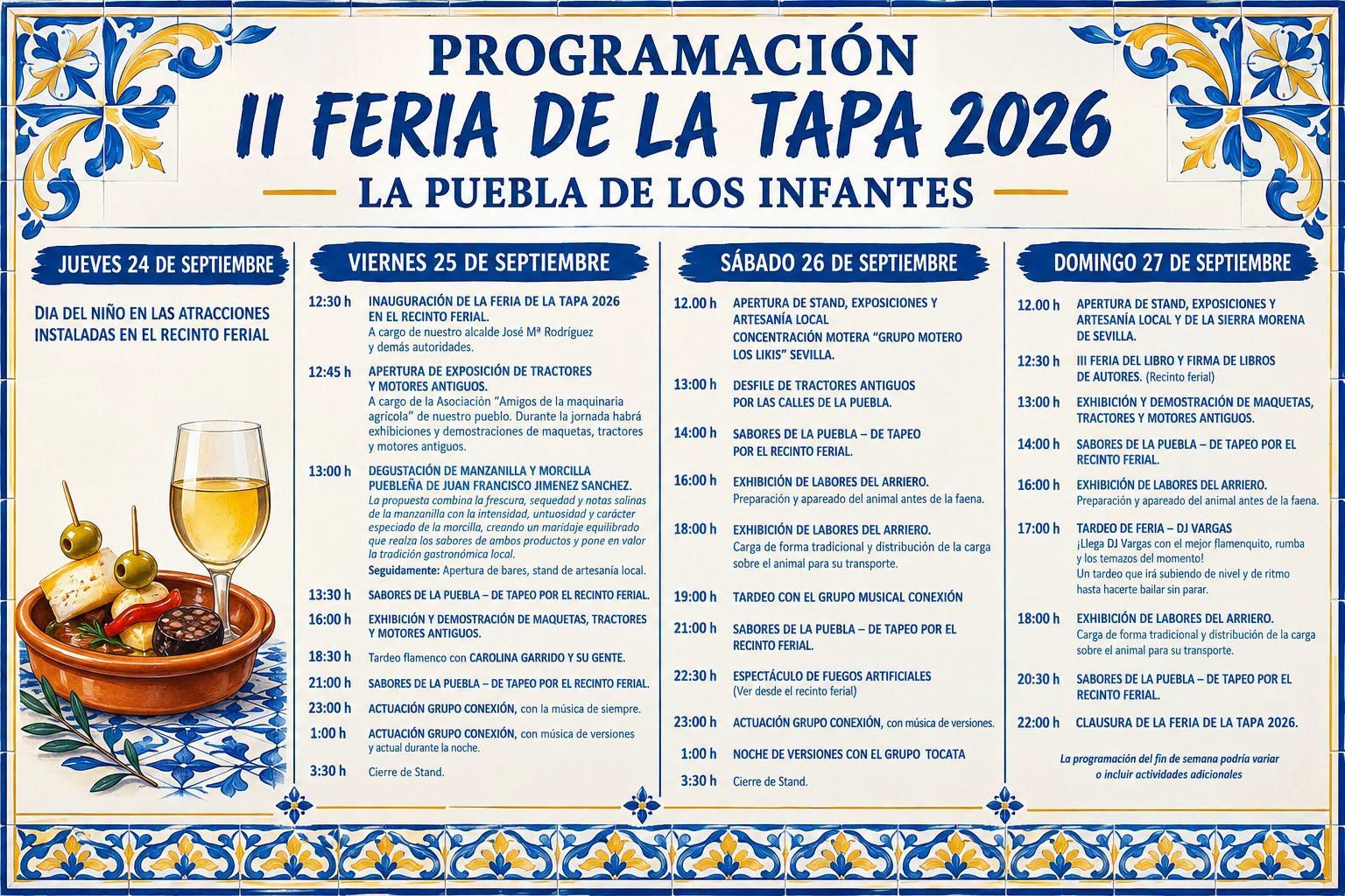 La Puebla de los Infantes presenta en la Casa de la Provincia su II Feria de la Tapa