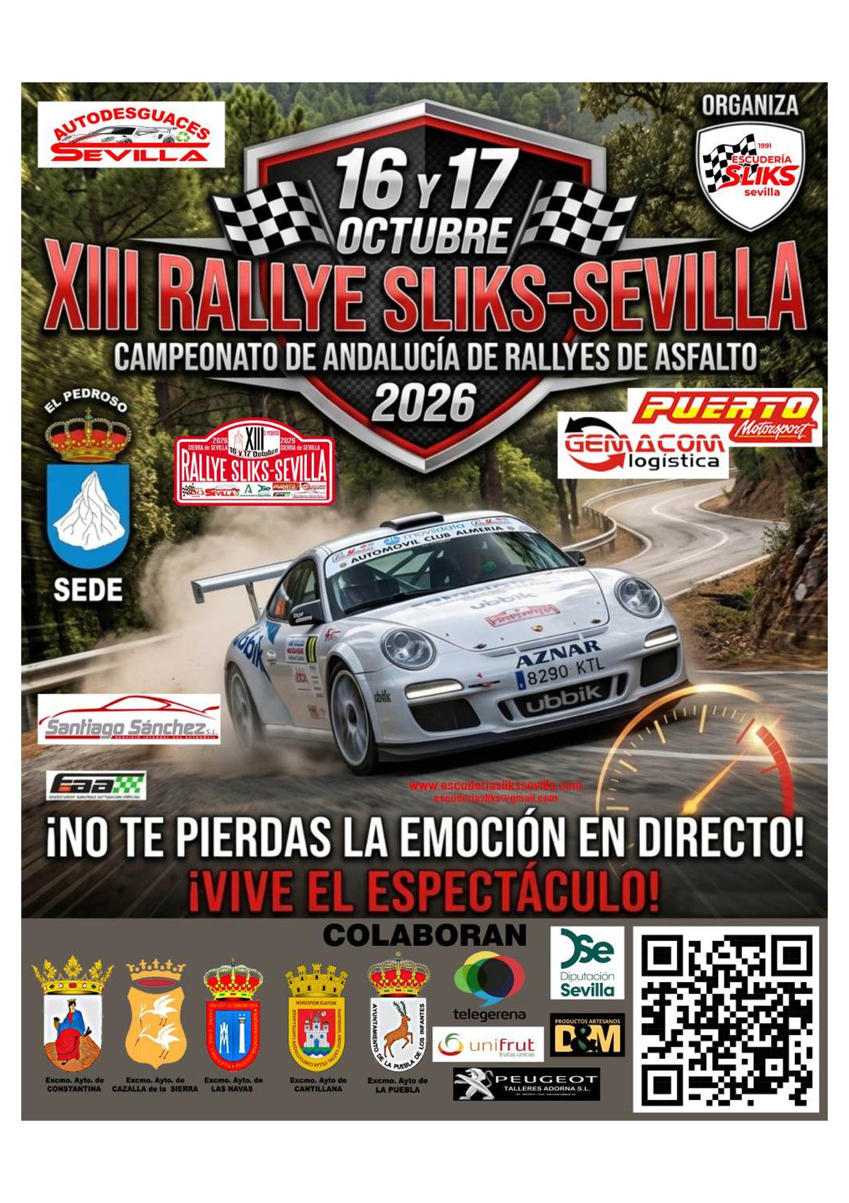 La Casa de la Provincia acoge la presentación del cartel oficial del XIII Rallye Sliks Sevilla