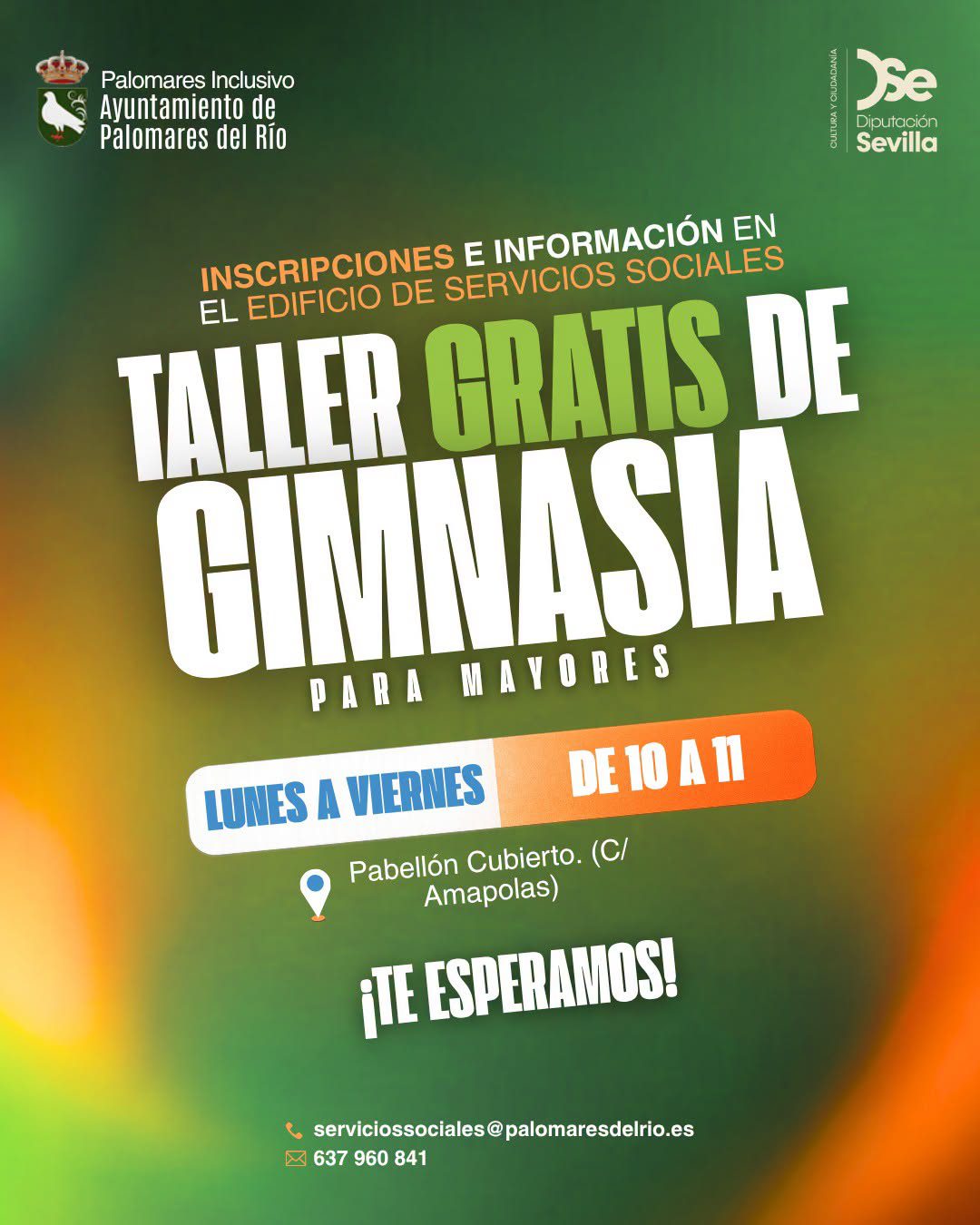 Abierto el plazo de inscripción para el taller de Gimnasia para Mayores 2026-2027