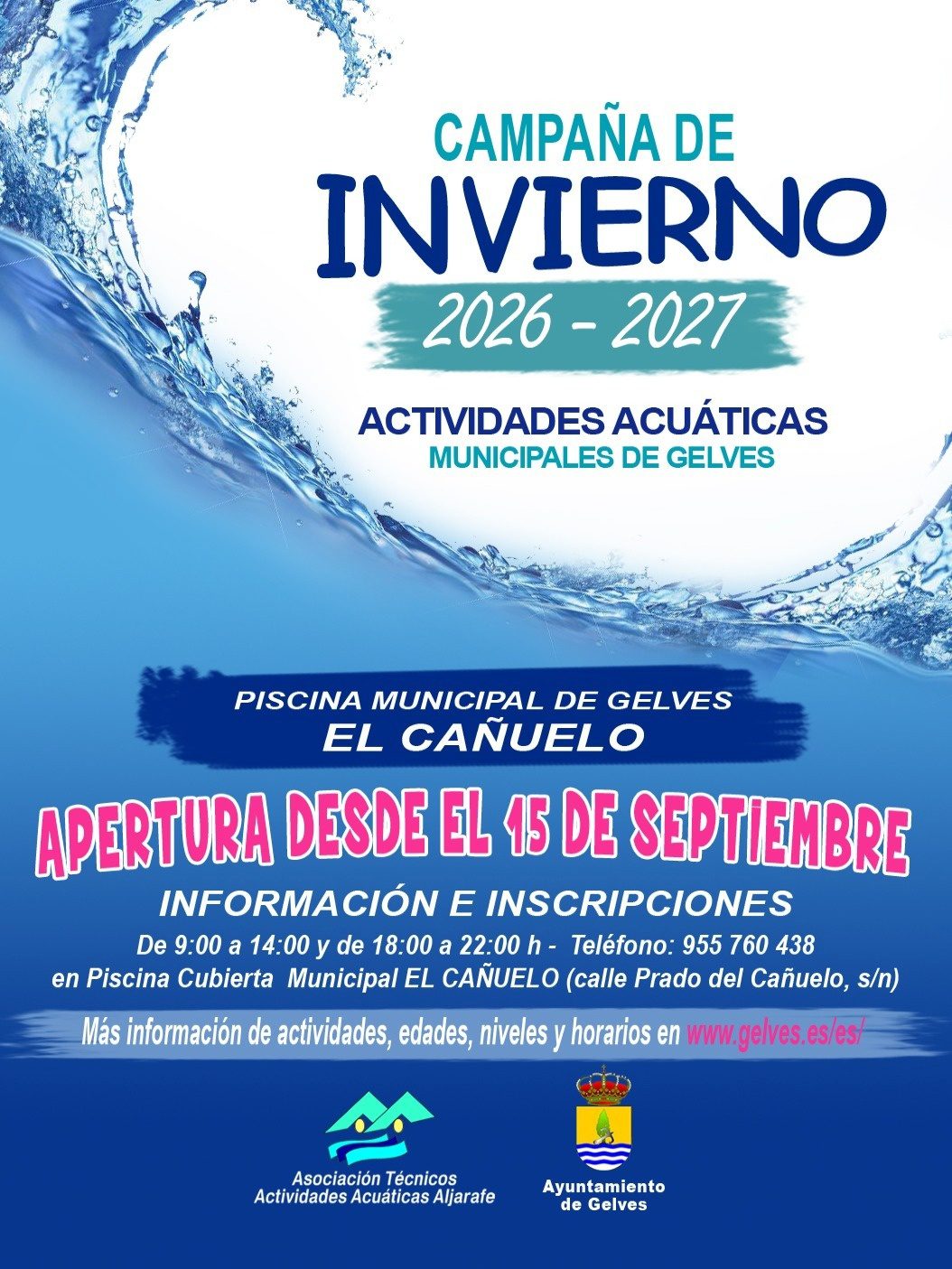 Gelves refuerza su apuesta por la actividad física saludable en la Piscina Municipal «El Cañuelo»
