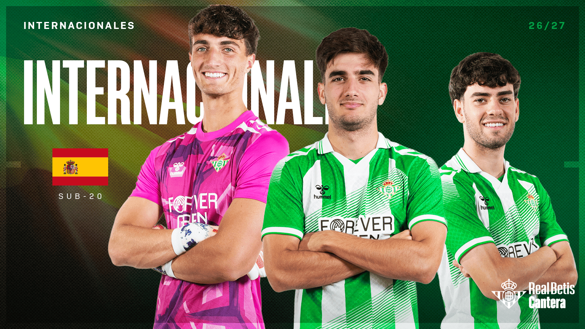 Manu González, José Antonio Morante e Iván Corralejo, convocados por la Selección Española sub-20