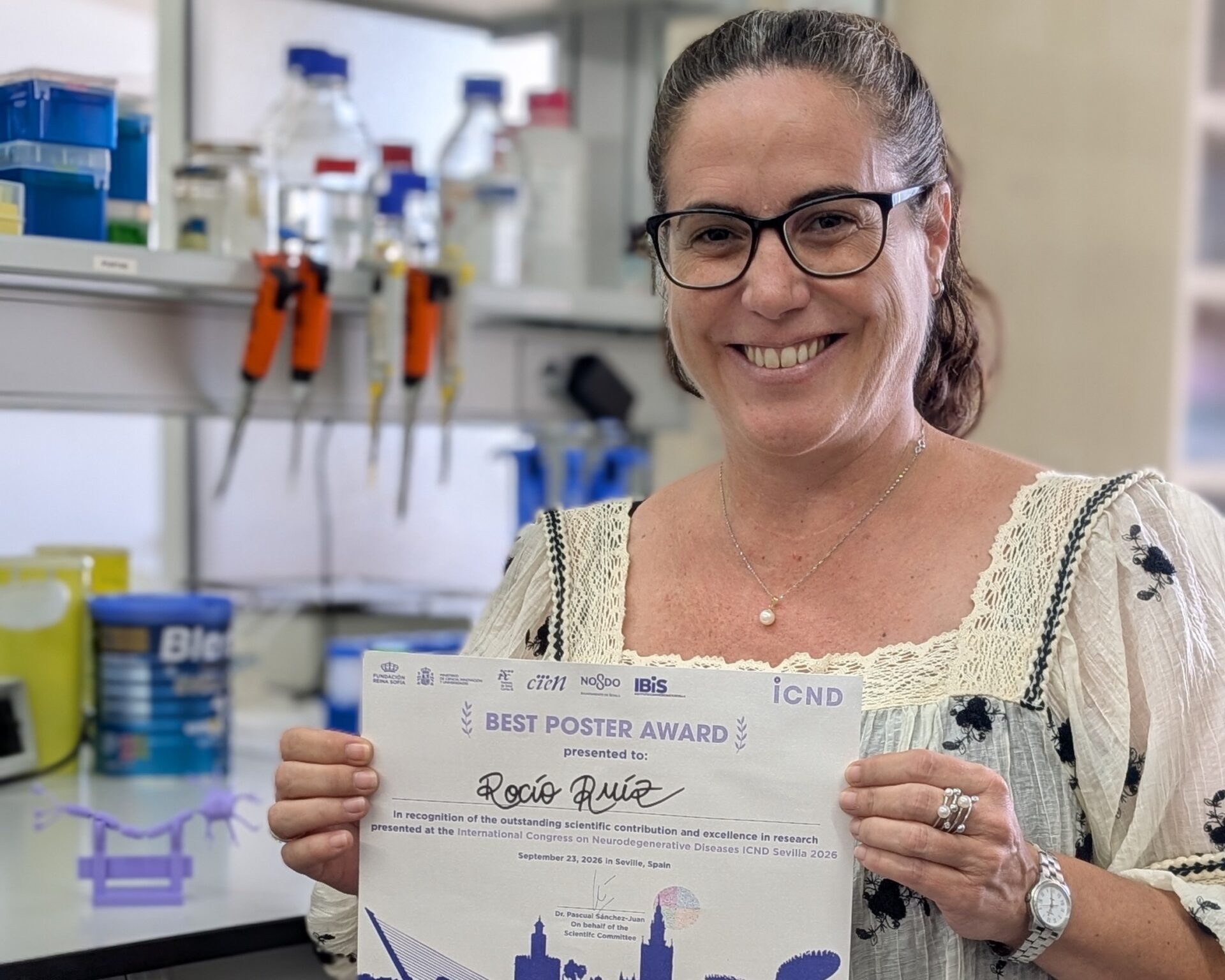 Una investigación sobre Alzheimer recibe el premio al mejor póster en el ICND 2026