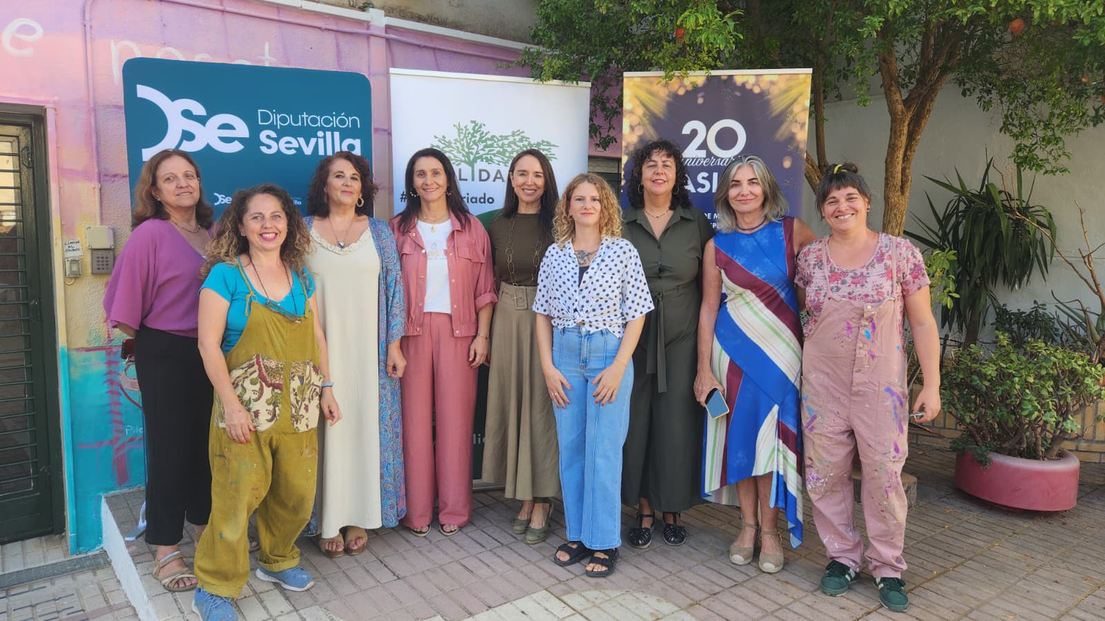 La Diputación respalda la labor de la Asociación ASLA de Lucha contra el Alzheimer, en la presentación de su mural colectivo