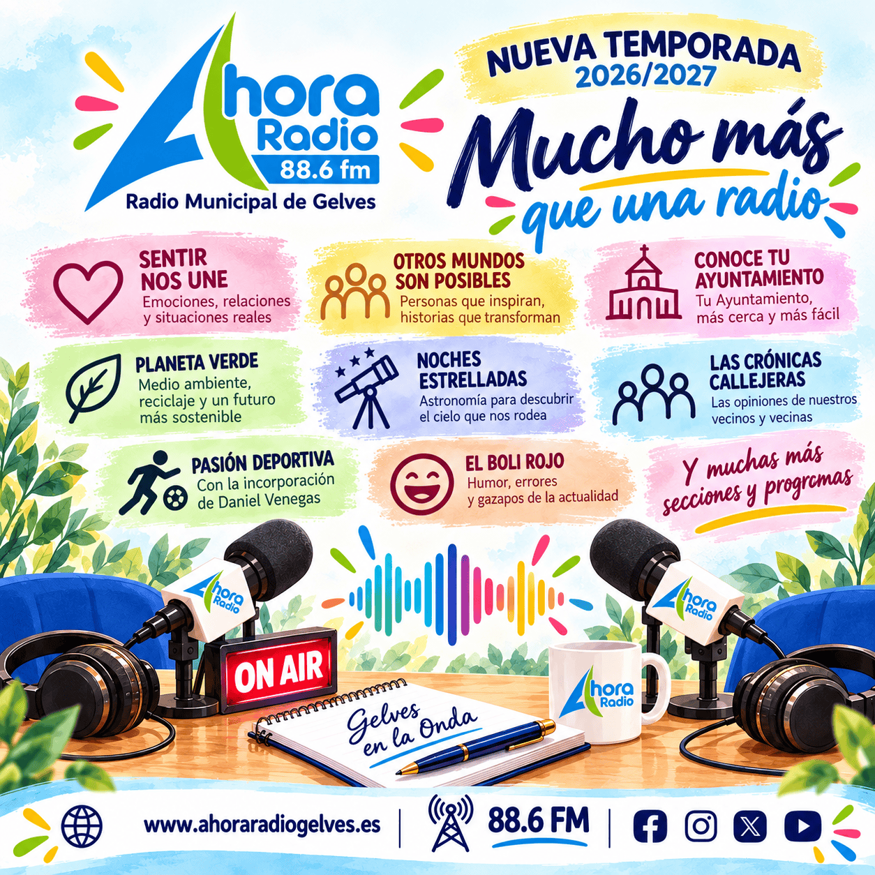 Ahora Radio estrena nueva temporada con más contenidos, nuevas voces y el compromiso de seguir creciendo junto a Gelves