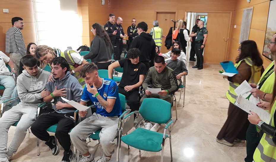 La EMA participa en un simulacro en el Aeropuerto Federico García Lorca Granada-Jaén