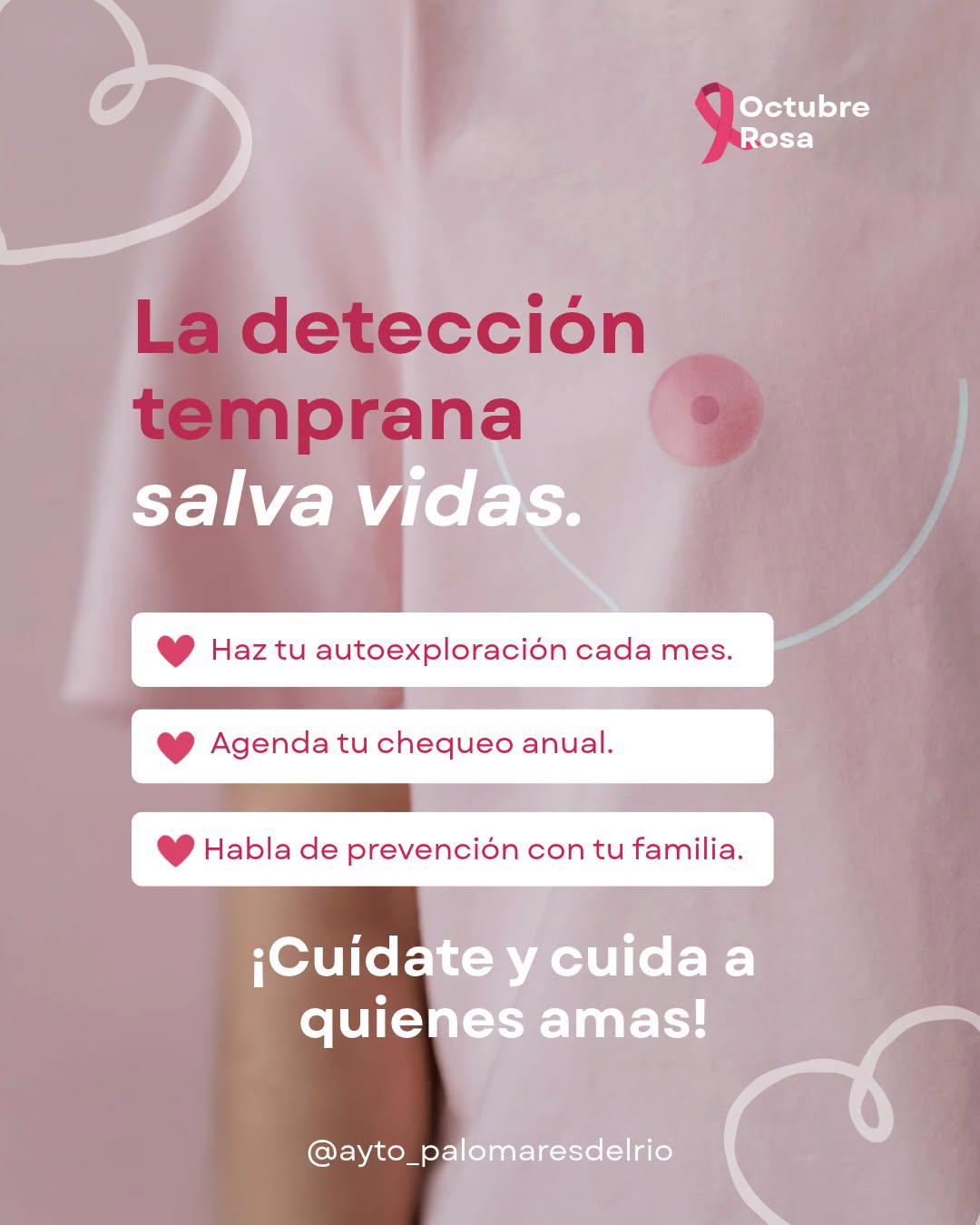 Hoy, 19 de octubre, conmemoramos el Día Mundial de la Lucha contra el Cáncer de Mama