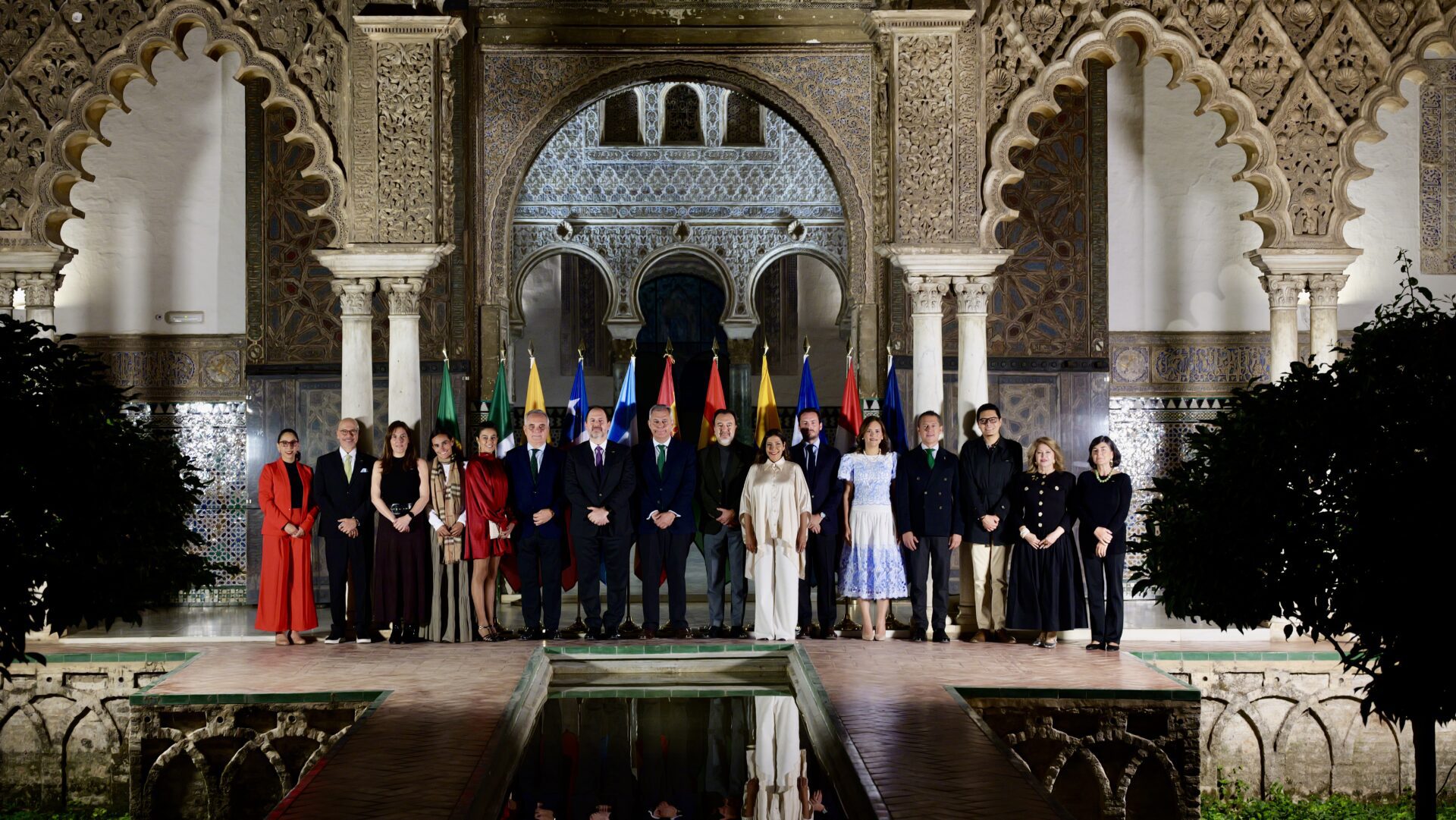 José Luis Sanz reivindica en el Real Alcázar el papel de Sevilla como puente entre Europa e Iberoamérica ante las ciudades de la Alianza 500+