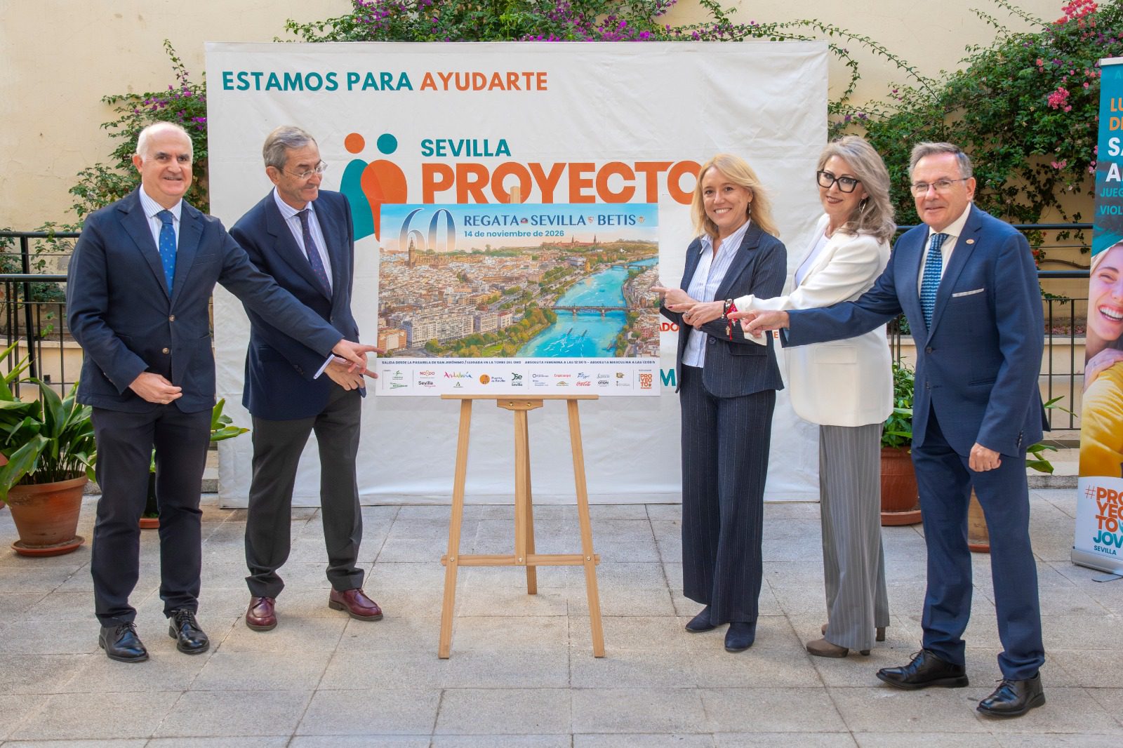 La Diputación de Sevilla acude a la presentación del cartel de la 60ª Regata Sevilla-Betis, que se celebrará el 14 de noviembre