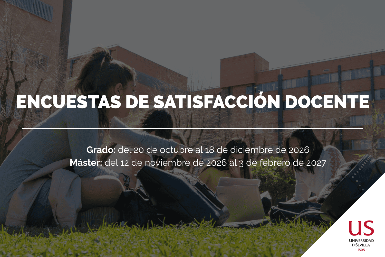 Abierto el plazo para participar en las encuestas de satisfacción docente de la Universidad de Sevilla
