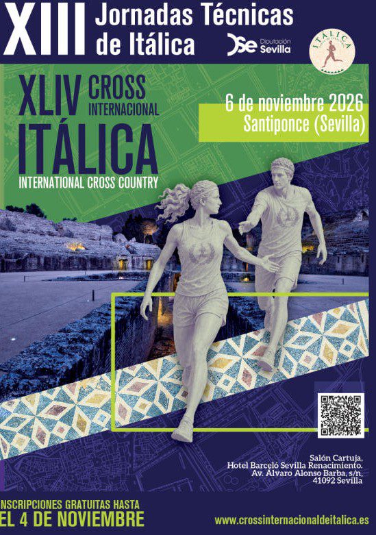 La Organización del Cross de Itálica diseña las XIII Jornadas Técnicas con formato renovado y vocación de despertar el interés en el campo a través, una especialidad atlética aún poco conocida