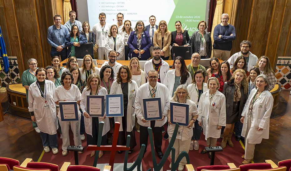 Cinco unidades del Virgen de las Nieves reciben el distintivo de Calidad Sanitaria de Andalucía