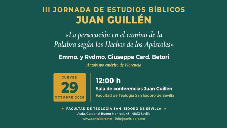 El cardenal Giuseppe Betori participará en la III Jornada de Estudios Bíblicos «Juan Guillén»