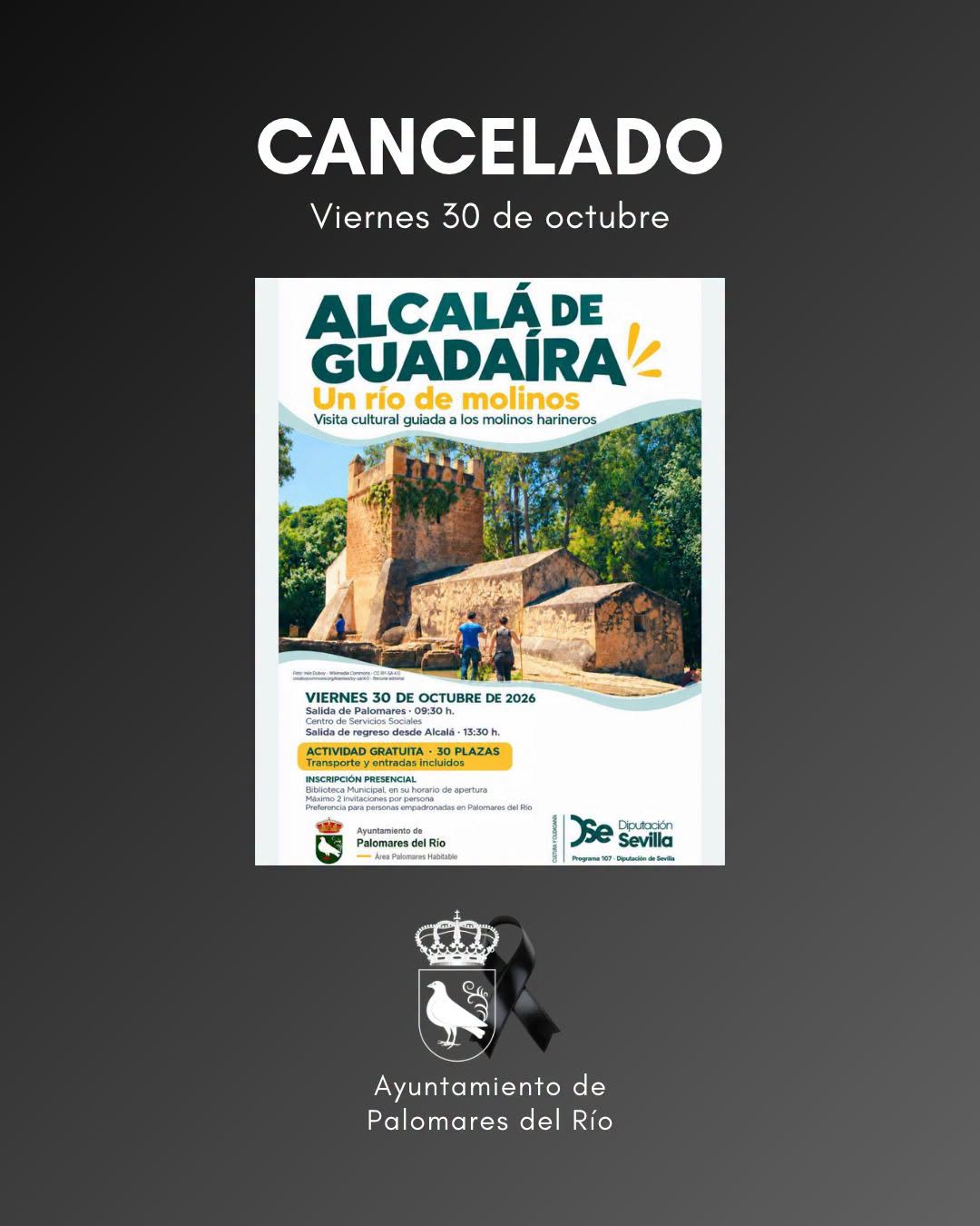 AVISO OFICIAL | SUSPENSIÓN DE ACTIVIDADES