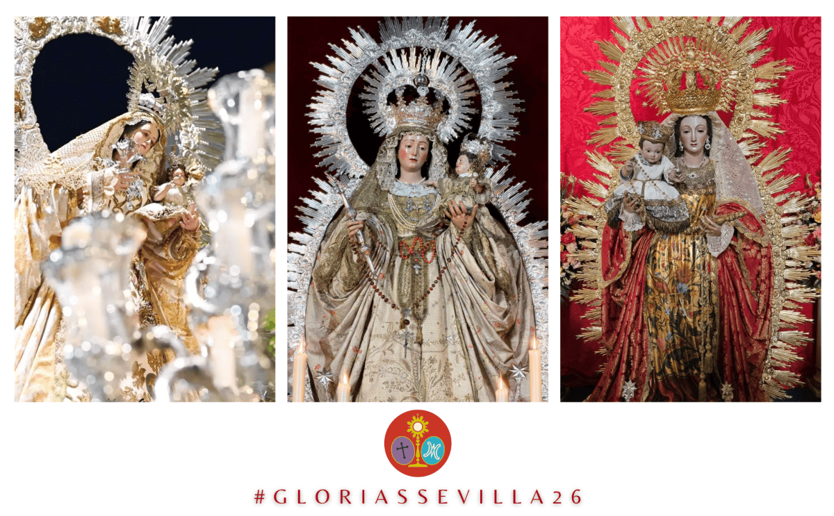 TRES PROCESIONES DE GLORIA RECORRERÁN LAS CALLES DE SEVILLA ESTE FIN DE SEMANA